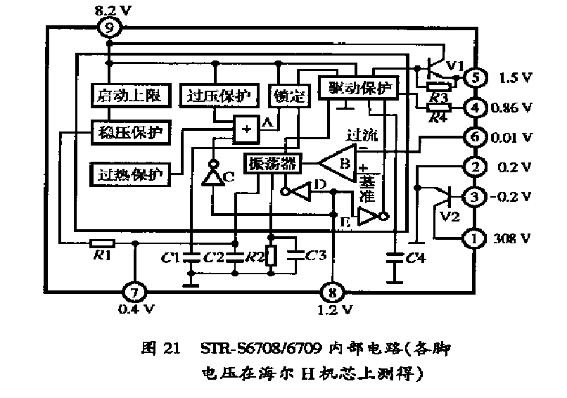 STR6709 str-6708 str6707���Ź����ڲ�ͼ����