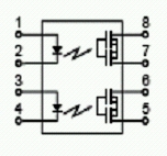 图2:松下的PhotoMOS: AQW214内部原理图
