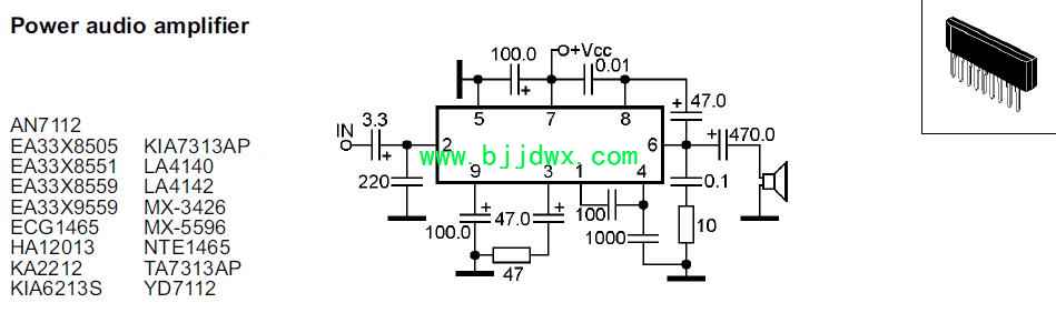 AN7112 EA33X8505 KIA7313P LA4140 LA4142 ECG1465 HA12013KA2212 YD7112Ӧ�õ�·ͼֽ����.jpg