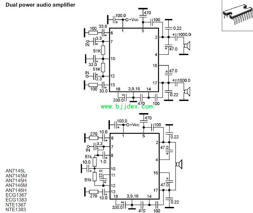 AN7145L AN7145M AN7146M AN7146H ECG1367 ECG1383 NTE1367 NTE1383Ӧ�õ�·ͼֽ����.jpg