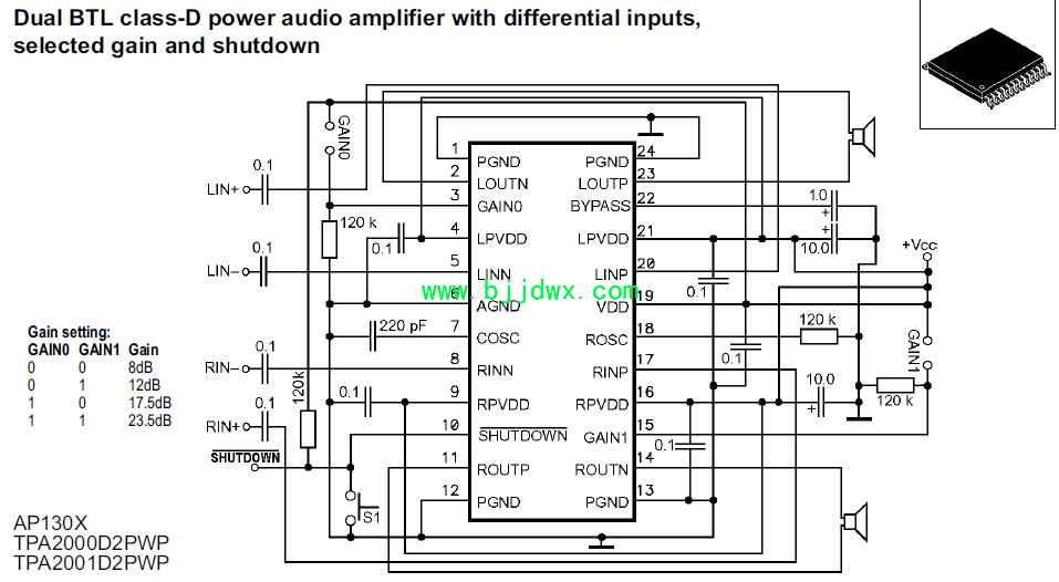 AP130X TPA2000D2PWP TPA2001D2OWQӦ�õ�·ͼֽ.jpg