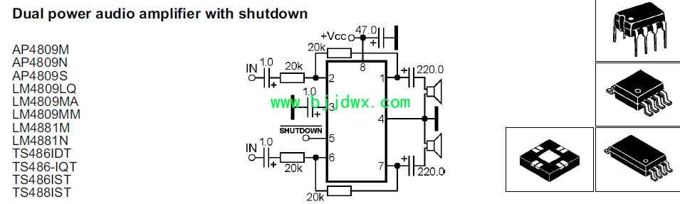 AP4809M AP4809N AP4809S LM4809LQ LM4881M TS486IstӦ�õ�·ͼֽ.jpg