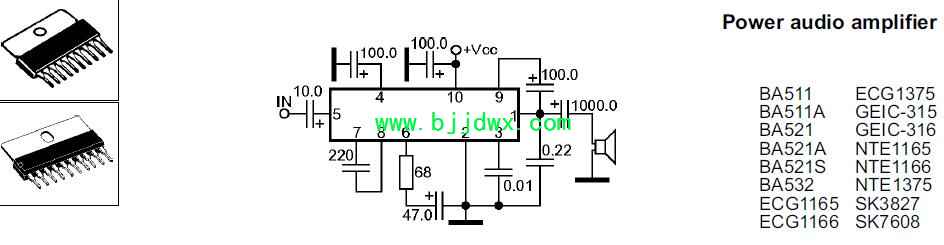 BA511 ECG1375 BA511A BA521A NTE1165 NTE1375Ӧ�õ�·ͼֽ.jpg