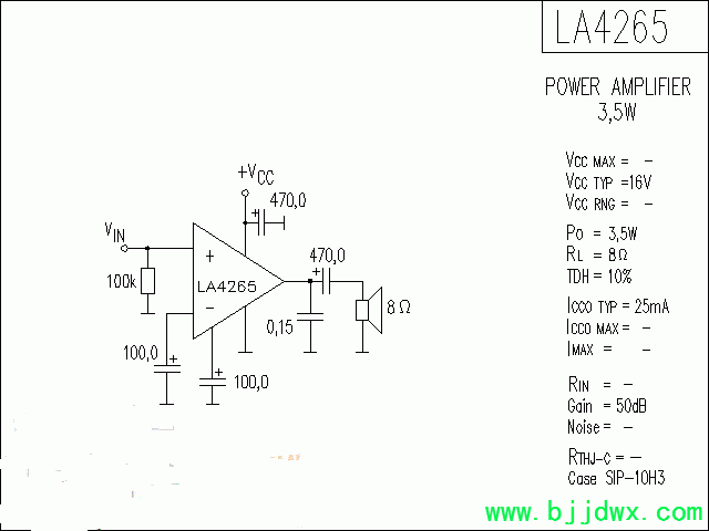 AN5265,LA4265��Ƶ���ż��ɵ�·ͼ.gif