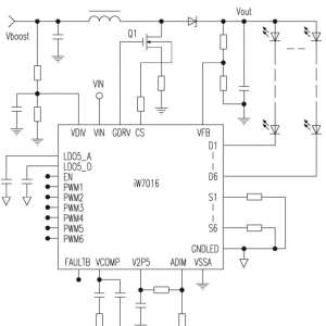 ȫ��LED�����������·iW7016ά������
