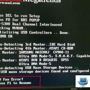 ���Կ�����ʾcpu fan error���ά��