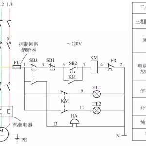 ����ǰ��Ԥ���źš�����ͣ�źŵƵ�һ����ͣ��220V���Ƶ�·