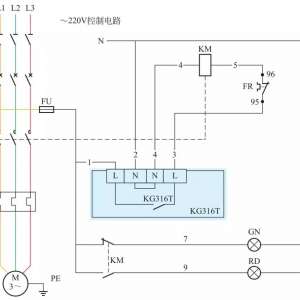 ​����ͣ�źŵơ�KG316T΢����ʱ�ؿ���ֱ����ͣˮ�õ�220V���Ƶ�·