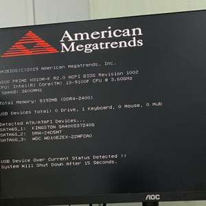 ������Կ�����ʾ��USB Device Over Current status detected��