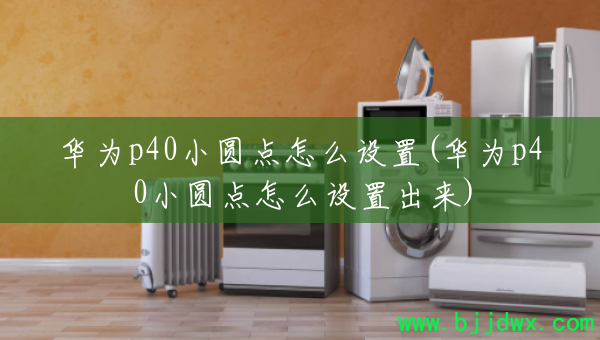 ��Ϊp40СԲ����ô����(��Ϊp40СԲ����ô���ó���)